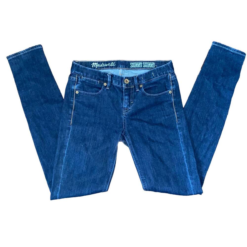 Madewell Skinny Skinny Jeans Size 25x32 Rise 8" Waist 14.5" length 39" inseam 31
